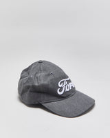 Vintage Ford Racing Embroidered Denim Leather Strap Baseball Cap - OS