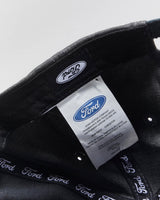 Vintage Ford Racing Embroidered Denim Leather Strap Baseball Cap - OS