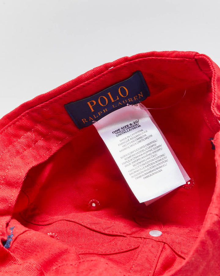 Vintage Polo Ralph Lauren Canvas Icon Chino Baseball Cap - S