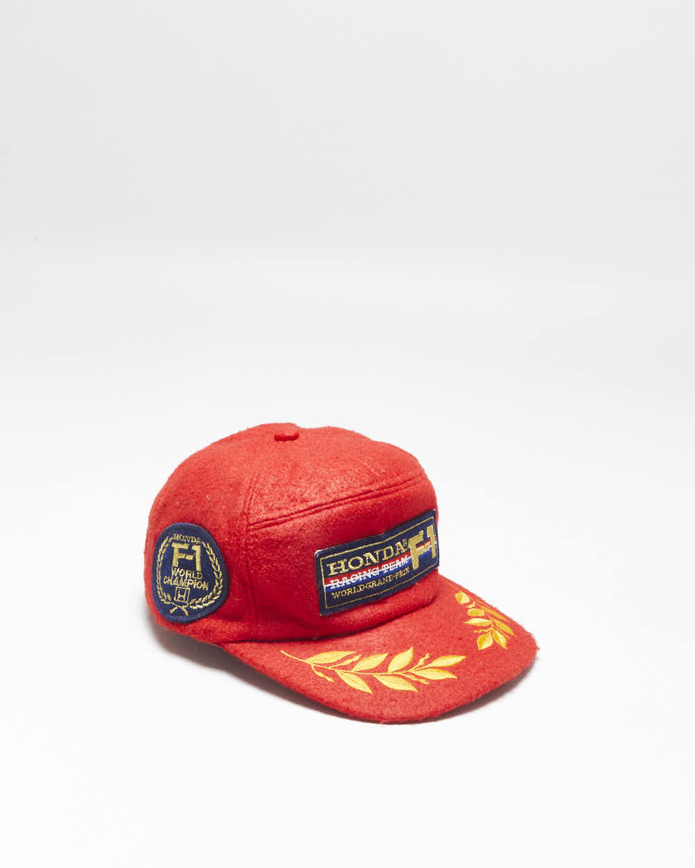 Vintage 1984 Honda F1 Racing Team World Grand Prix Champions Patch Wool Snapback - OS