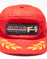 Vintage 1984 Honda F1 Racing Team World Grand Prix Champions Patch Wool Snapback - OS