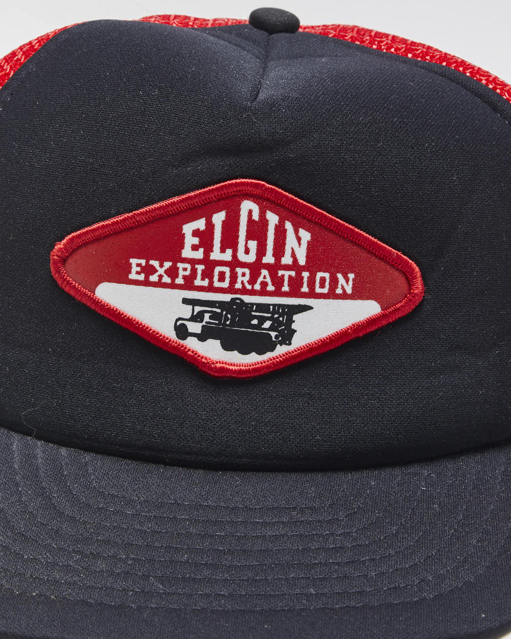DS Vintage 1980s Elgin Exploration Wilson Flat Bill Trucker Hat - OS