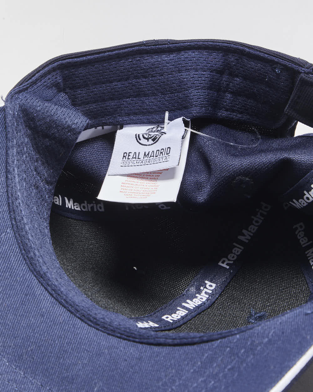 Vintage Y2K 00s Real Madrid Club Futbol Embroidered Velcro Baseball Cap - OS