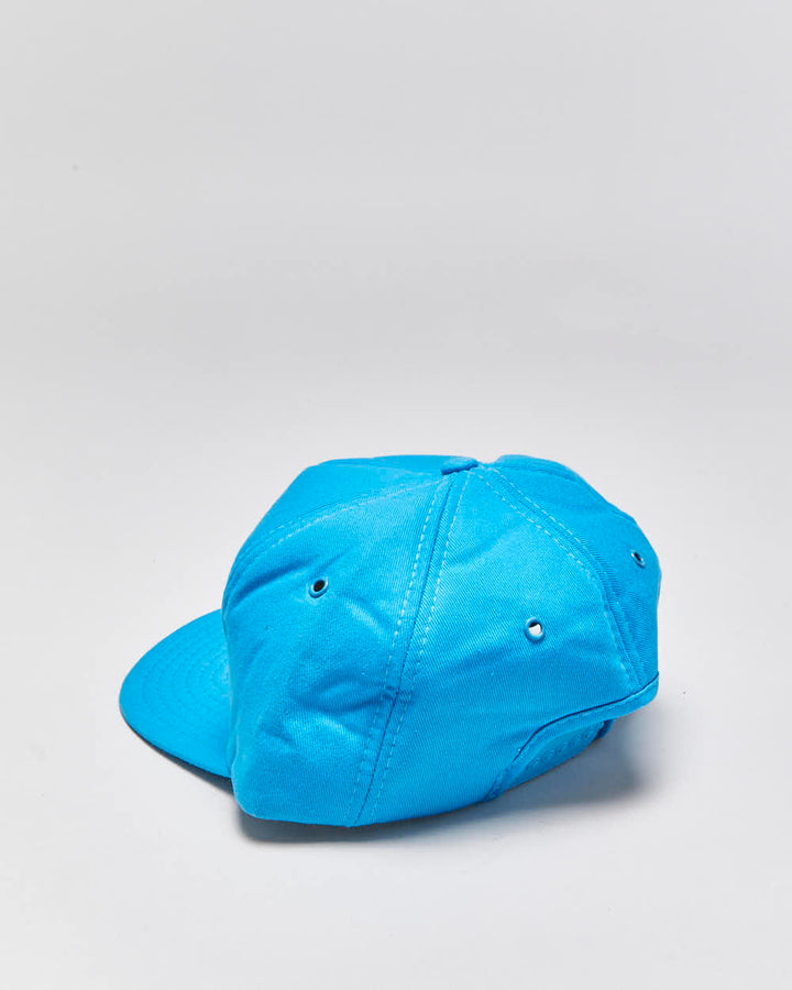 DS Vintage 1980s ICG Propane Aqua Blue Cotton Flat Brim Snapback - OS