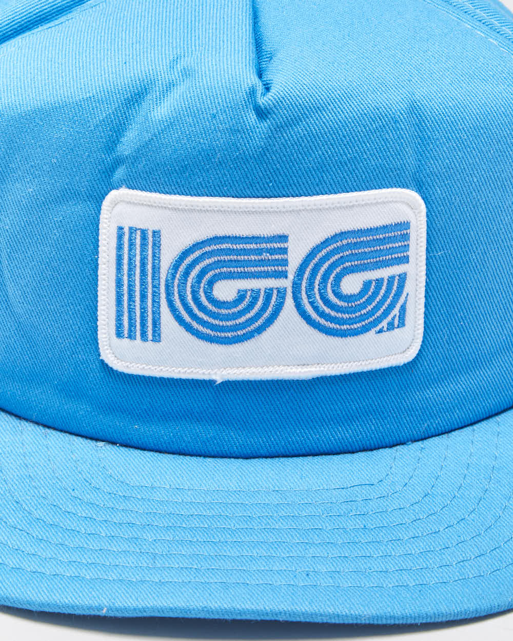 DS Vintage 1980s ICG Propane Aqua Blue Cotton Flat Brim Snapback - OS