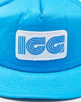 DS Vintage 1980s ICG Propane Aqua Blue Cotton Flat Brim Snapback - OS