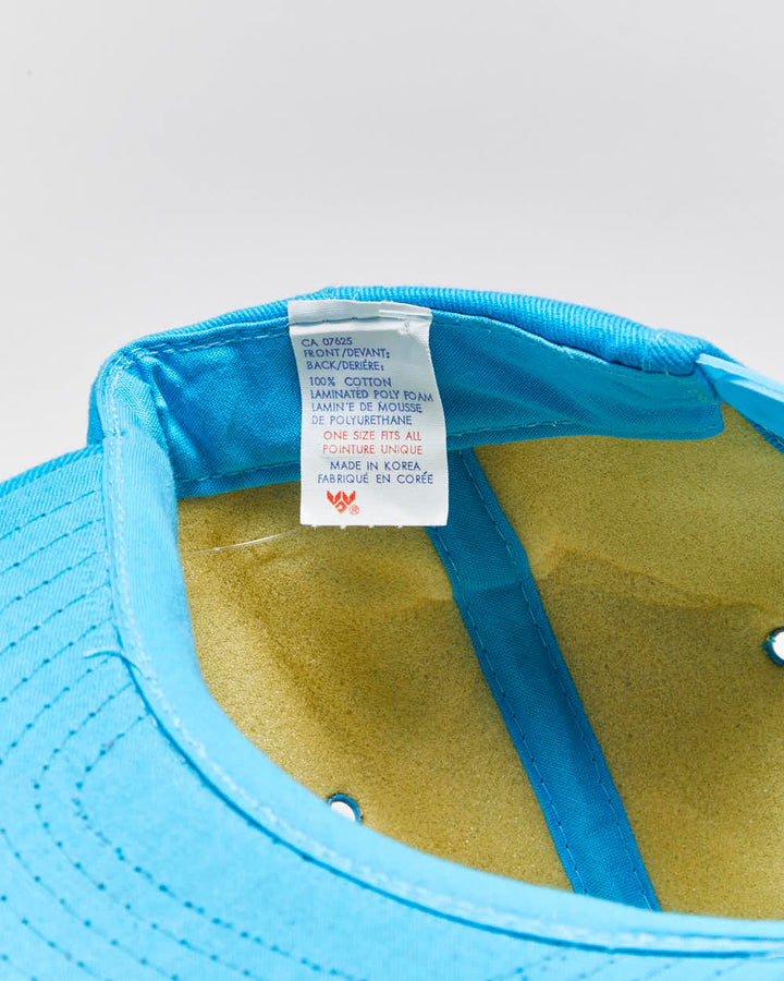DS Vintage 1980s ICG Propane Aqua Blue Cotton Flat Brim Snapback - OS