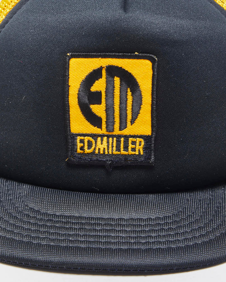 DS Vintage 1980s Ed Miller Electricals Flat Brim Trucker Hat - OS