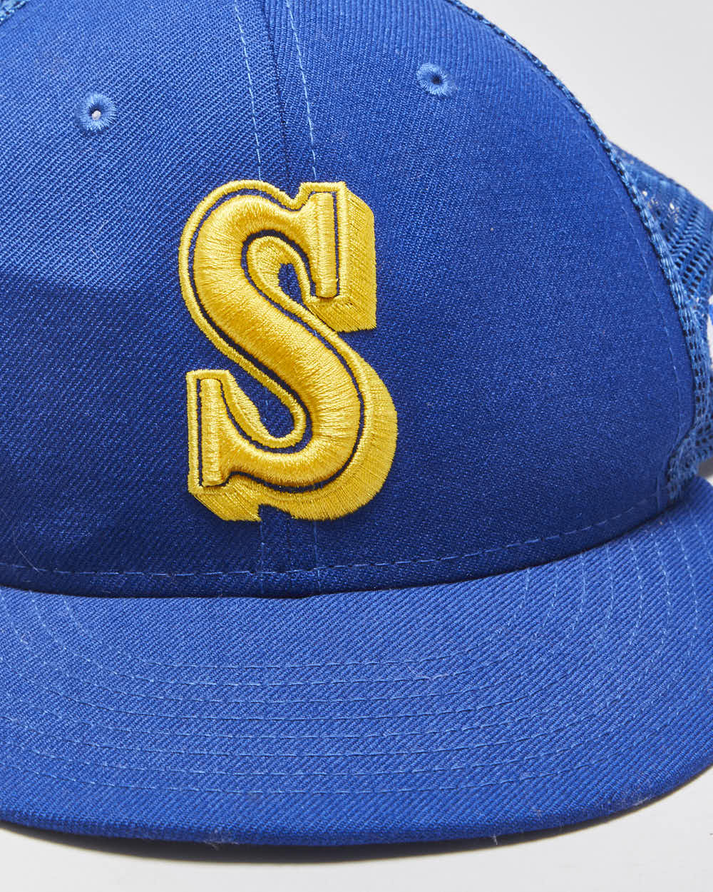 Vintage Y2K 00s New Era 9Fifty x Cooperstown Collection Seattle Mariners Wool MLB Trucker Hat - OS