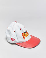 Vintage 1990s Kansas City Chiefs Leather Made In USA Modern Team NFL Snapback - OS