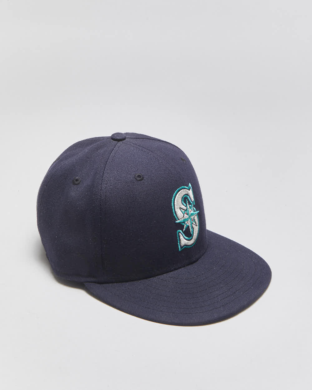 Vintage New Era 59Fifty Seattle Mariners Navy MLB On-Field Fitted Baseball Cap - 7 1/8