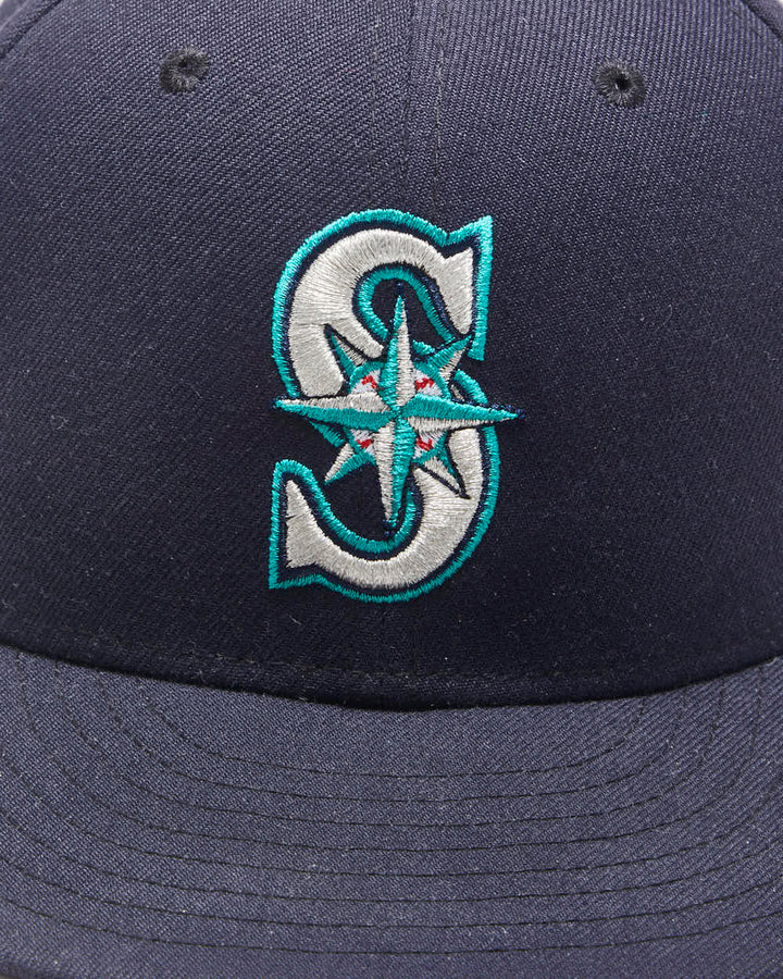 Vintage New Era 59Fifty Seattle Mariners Navy MLB On-Field Fitted Baseball Cap - 7 1/8