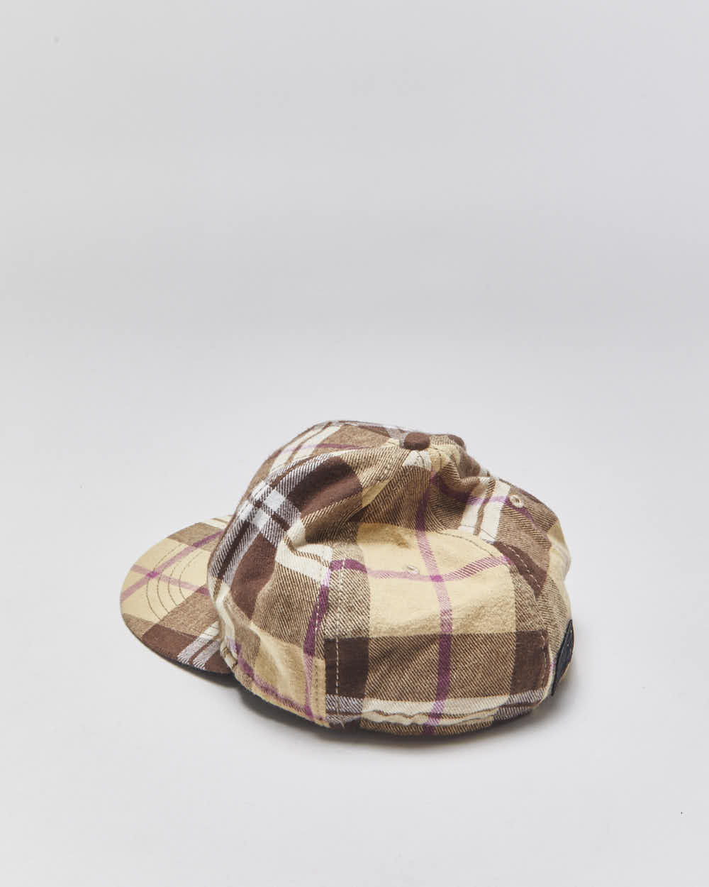 Vintage Y2K 00s Alpine Stars Plaid Flex Fitted Baseball Cap - S/M