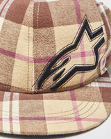 Vintage Y2K 00s Alpine Stars Plaid Flex Fitted Baseball Cap - S/M