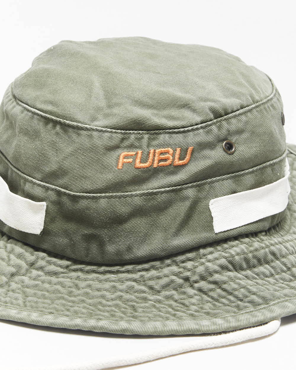 Vintage Y2K 00s Fubu Khaki Canvas Boonie Hat - L