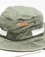 Vintage Y2K 00s Fubu Khaki Canvas Boonie Hat - L