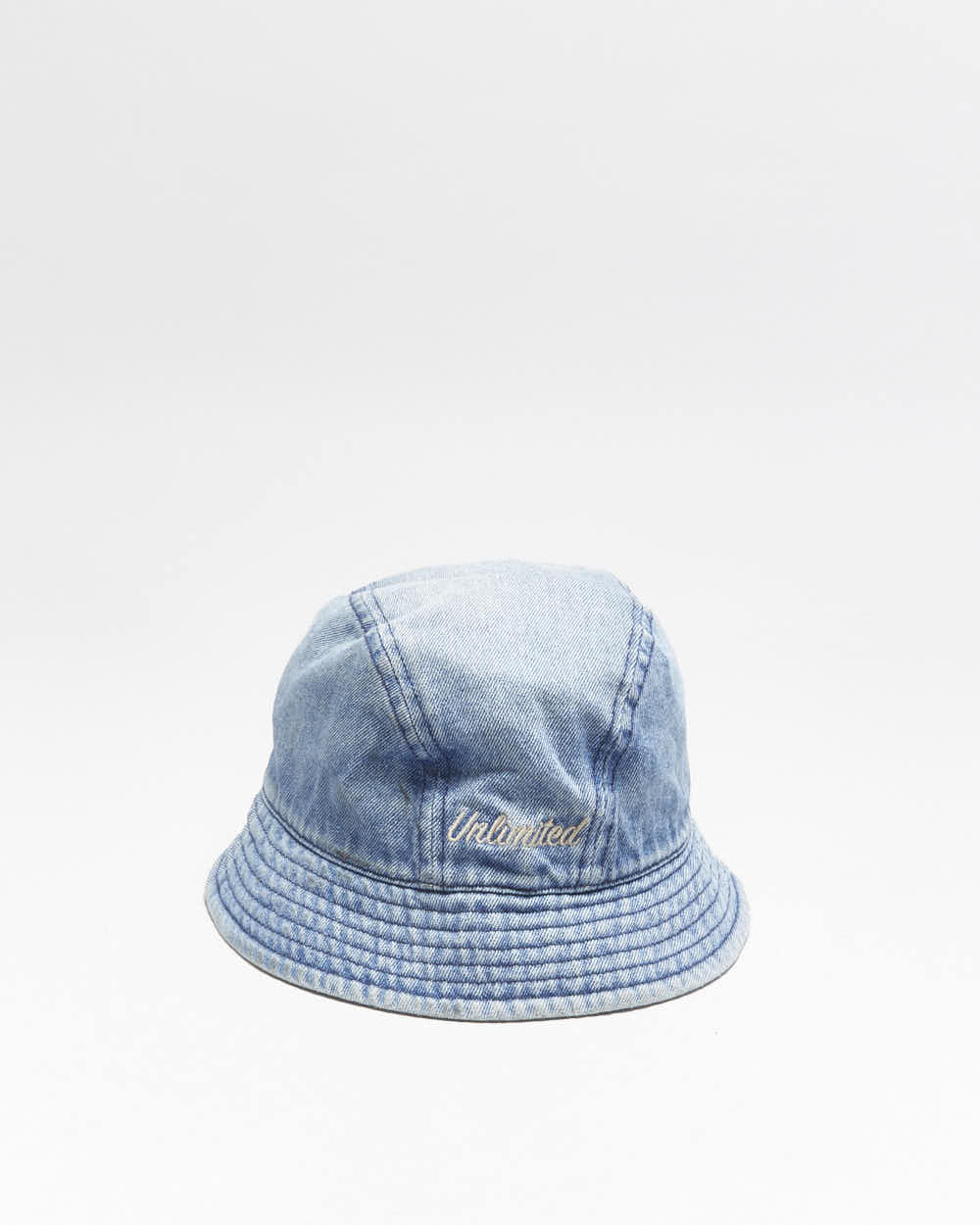 Vintage Y2K 00s Ecko UNLTD Light Wash Denim Bucket Hat - S