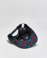 SS2023 Supreme Indigo Embroidered Woven Cherries Snapback Hat - OS
