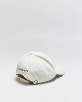 Vintage Y2K 00s Maserati Embroidered Cream Canvas Baseball Cap - OS