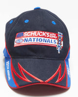 Vintage 2007 Y2K NHRA National Schuck's 20th Annual Embroidered Canvas Velcro Baseball Cap - OS