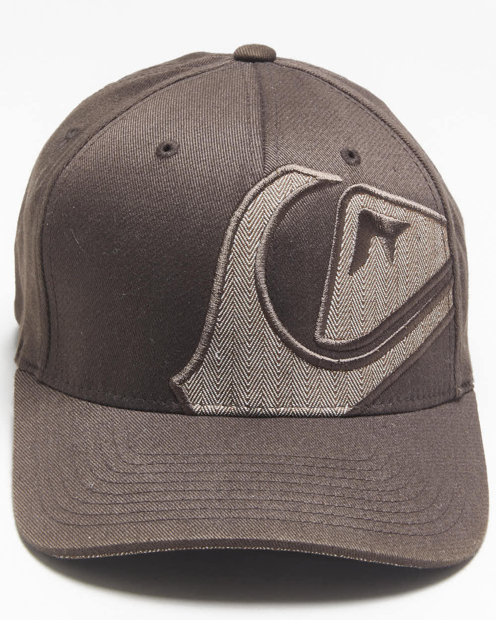 Vintage Y2K 00s Quiksilver Embroidered Canvas FlexFit Baseball Cap - OS