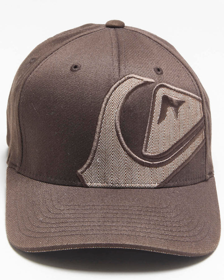 Vintage Y2K 00s Quiksilver Embroidered Canvas FlexFit Baseball Cap - OS