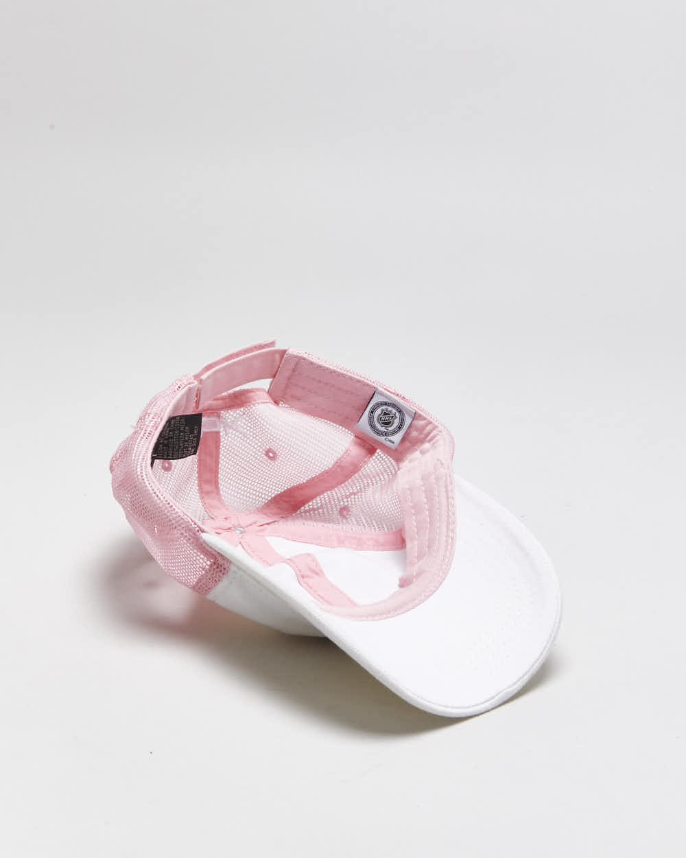 Vintage Y2K 00s Reebok By Roger Edwards Calgary Flames Baby Pink NHL Velcro Trucker Hat - OS