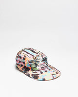 Vintage 1980s Rainier American Beer Patterned Canvas Cycling Cap - OS