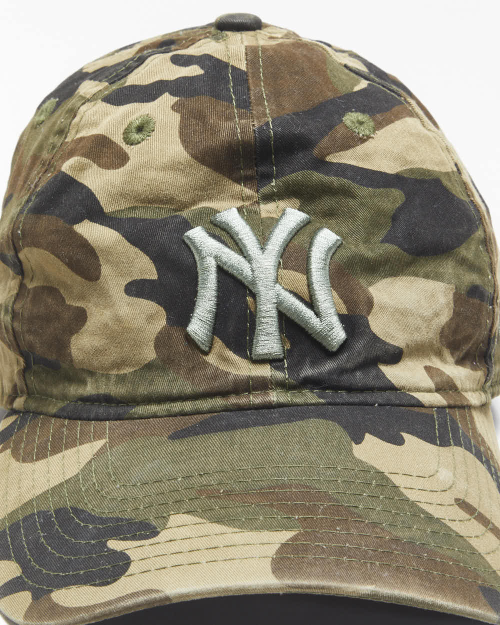 Vintage New Era 9Twenty N.Y Yankees Woodland Camo MLB Canvas Baseball Cap - OS