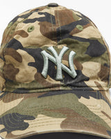 Vintage New Era 9Twenty N.Y Yankees Woodland Camo MLB Canvas Baseball Cap - OS
