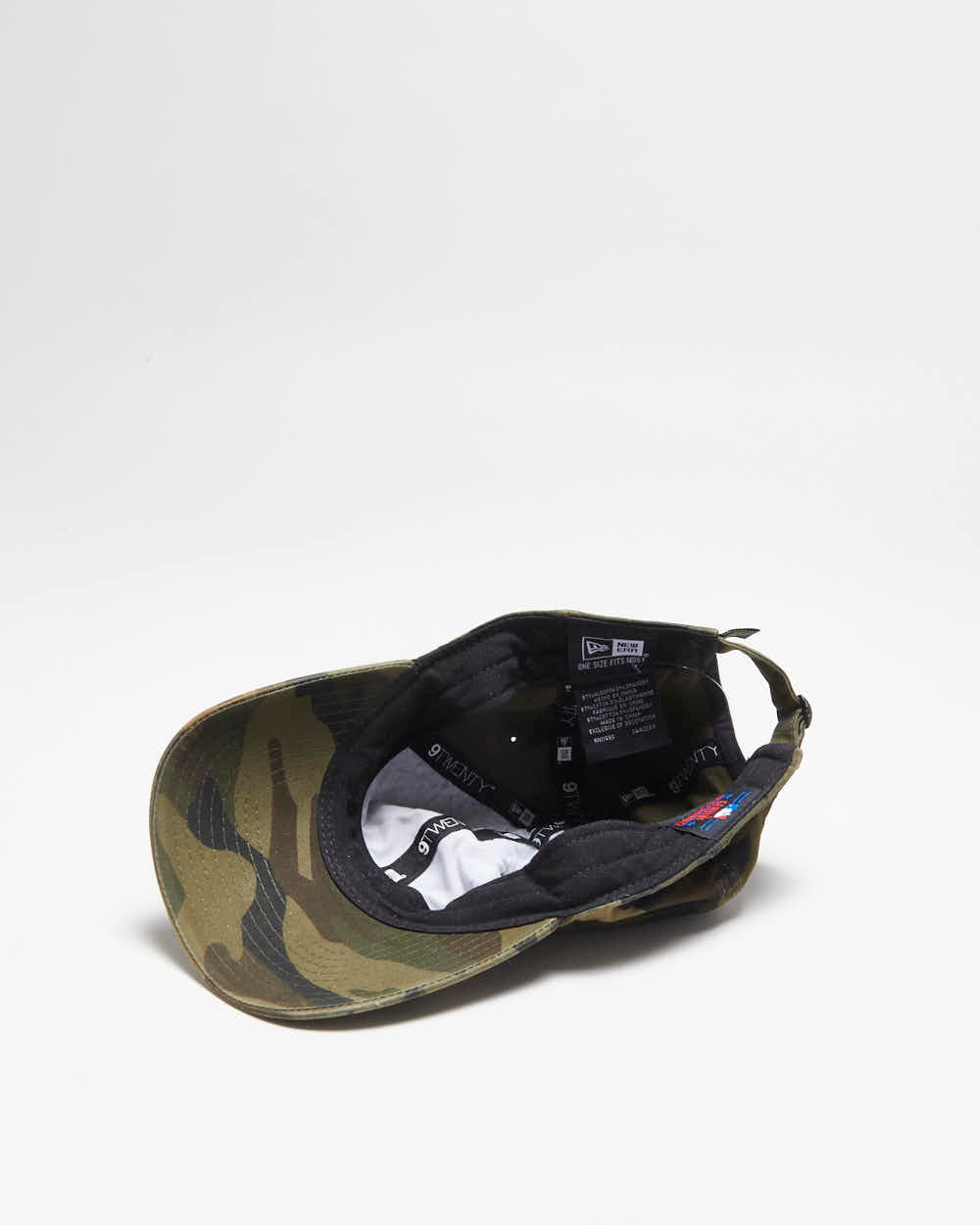 Vintage New Era 9Twenty N.Y Yankees Woodland Camo MLB Canvas Baseball Cap - OS
