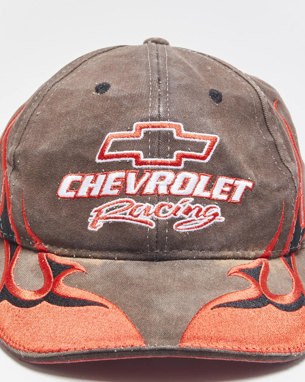 Vintage Y2K 00s Chevrolet Racing Nascar Embroidered Canvas Velcro Baseball Cap - OS
