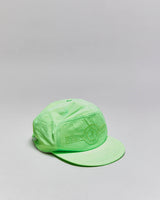 DS Vintage 1980s Ocean Pacific Volt Green Slide Clasp Flat Brim Baseball Cap - OS