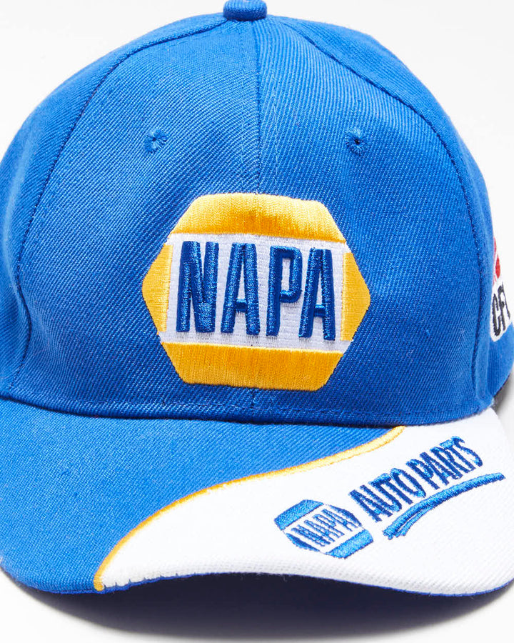 Vintage Y2K 00s NAPA Motor Racing CFL Embroidered Canvas Velcro Baseball Cap - OS