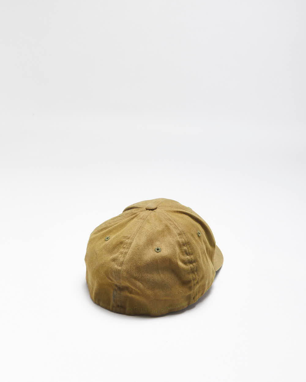 Vintage Arc'teryx Khaki Big Bird Embroidered Canvas FlexFit Baseball Cap - L/XL