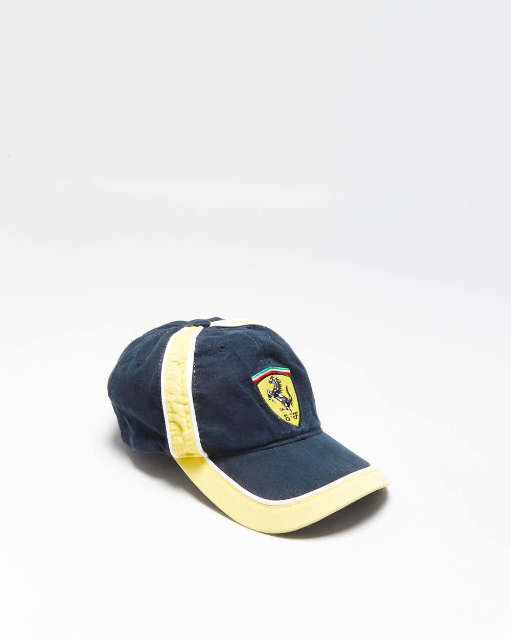 Vintage Y2K 2000 Ferrari SF Embroidered Canvas Velcro Baseball Cap - OS