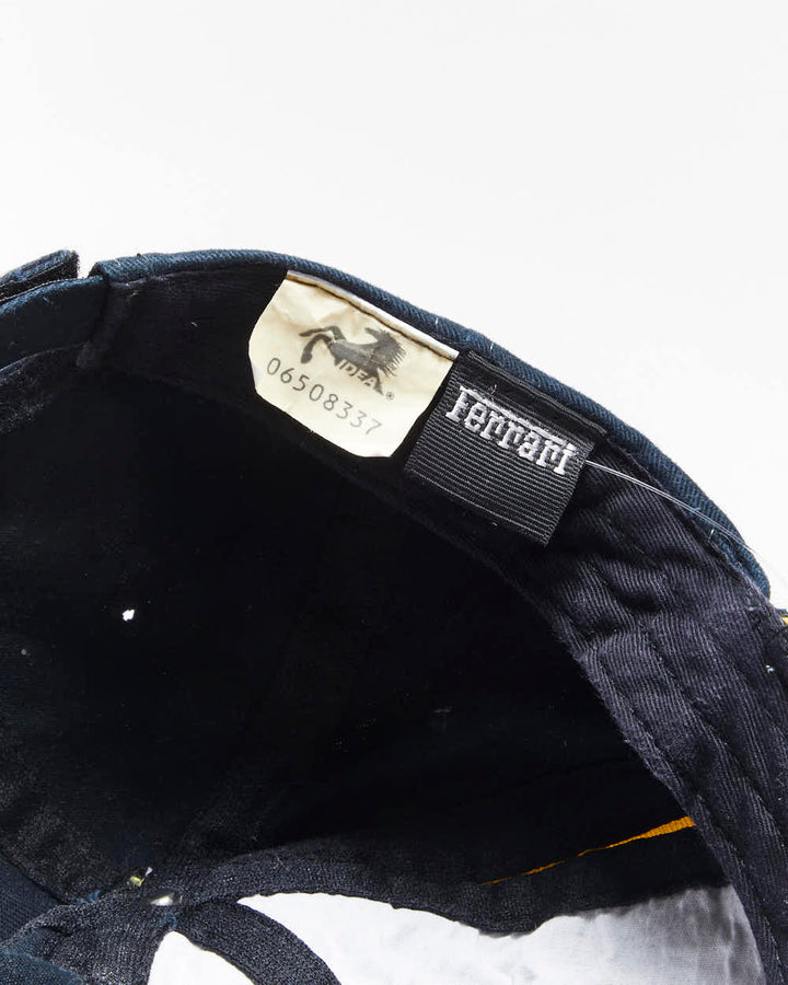 Vintage Y2K 2000 Ferrari SF Embroidered Canvas Velcro Baseball Cap - OS