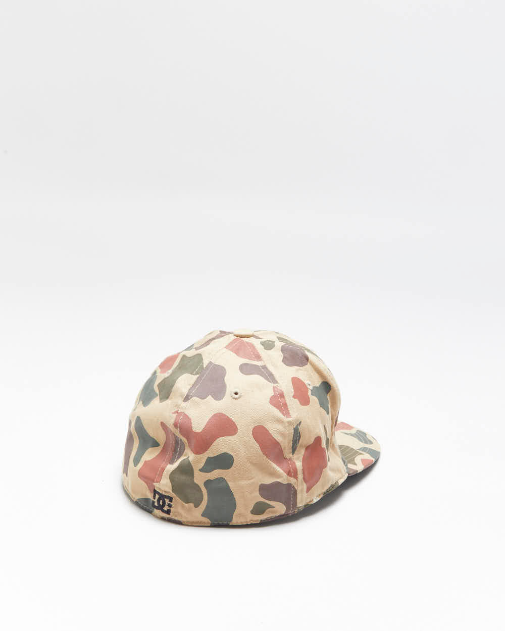 Vintage DC Shoe Co Duck Camo Canvas Embroidered 210 Fitted Baseball Cap - L