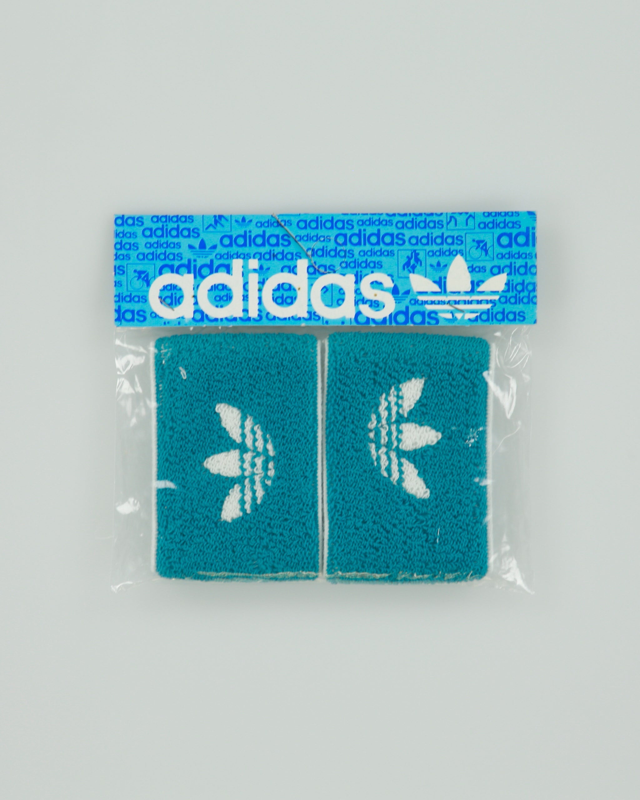 Vintage 1970s Adidas Deadstock Blue Wristbands