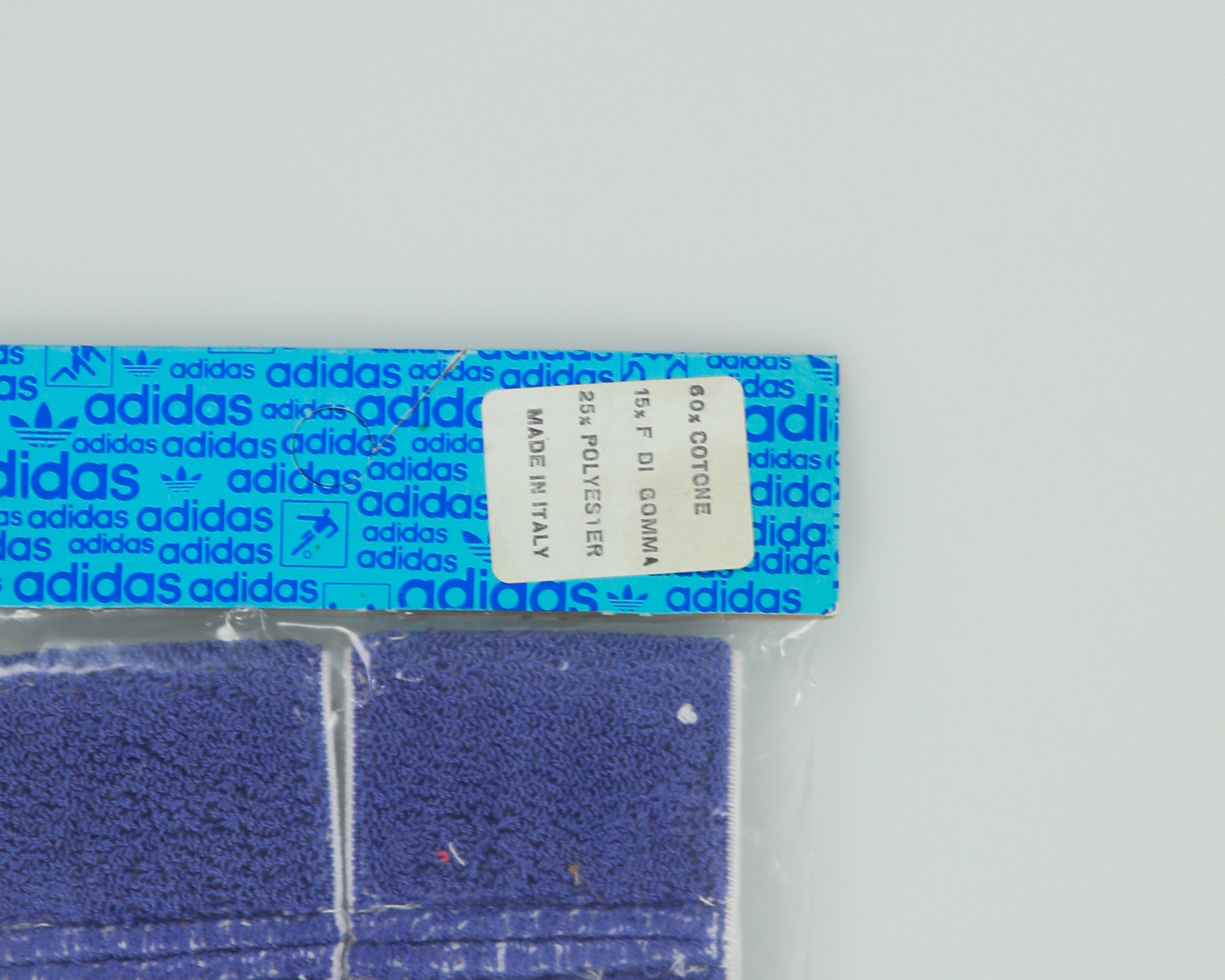 Vintage 1970s Adidas Deadstock Purple Wristbands