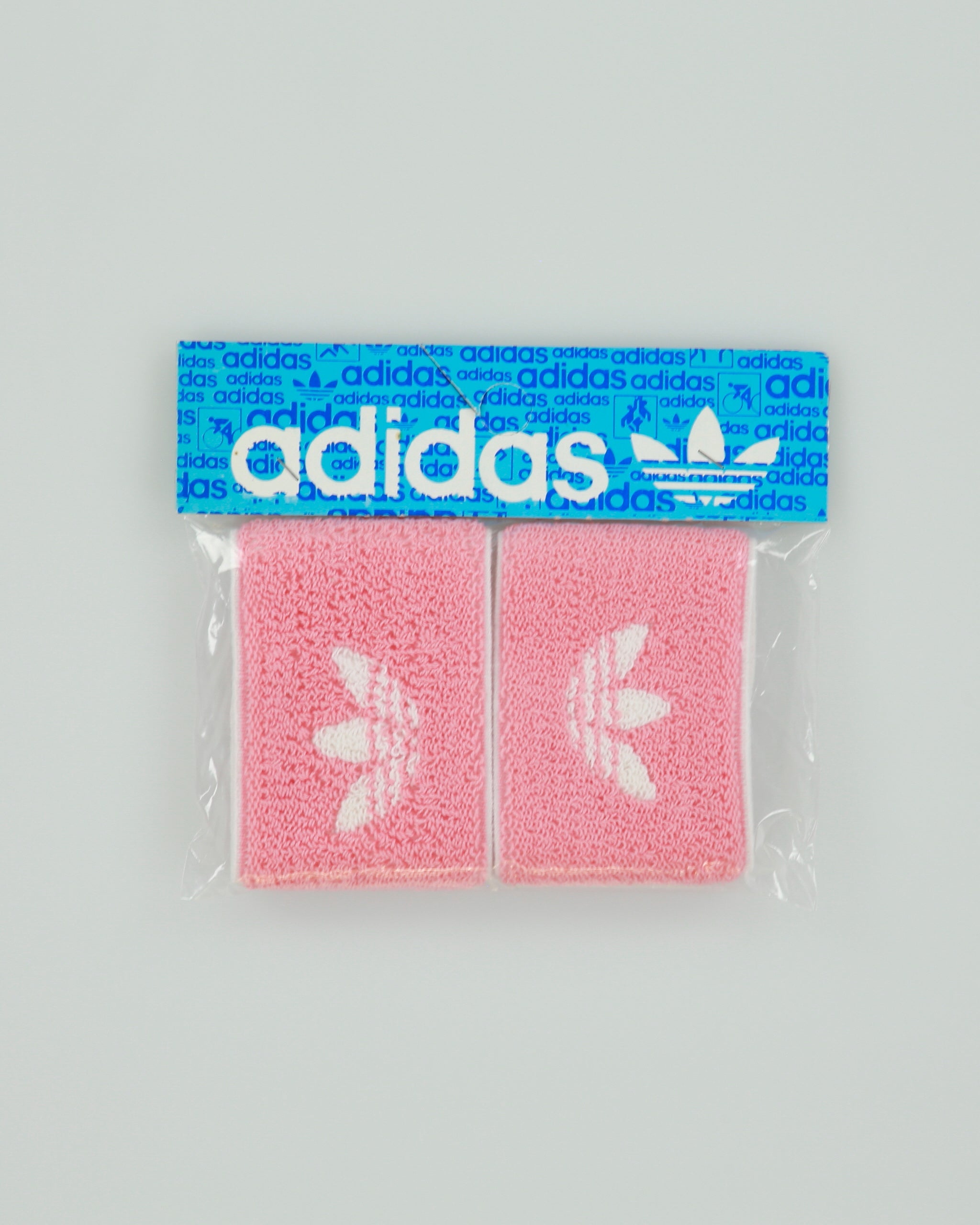 Vintage 1970s Adidas Deadstock Pink Wristbands