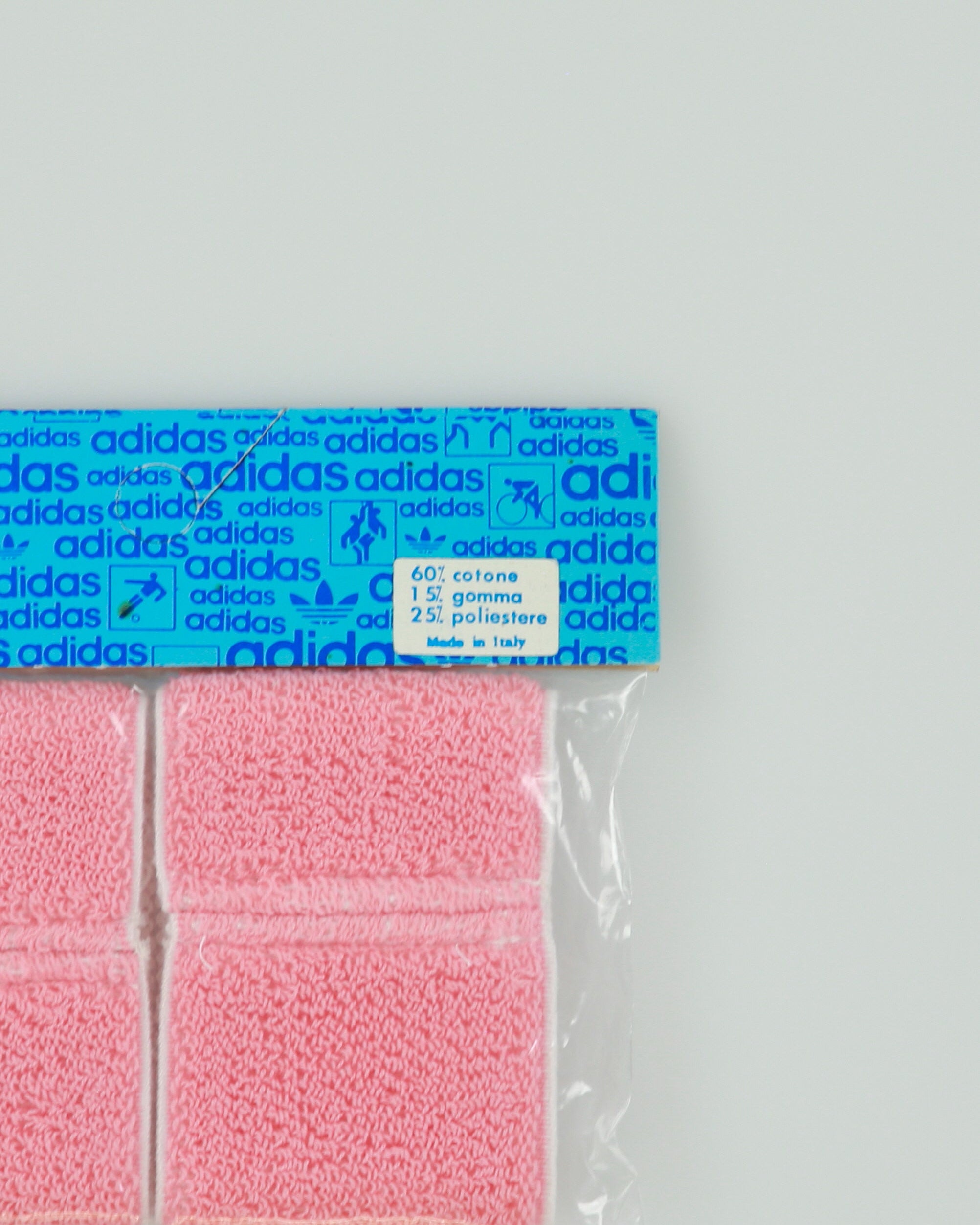 Vintage 1970s Adidas Deadstock Pink Wristbands