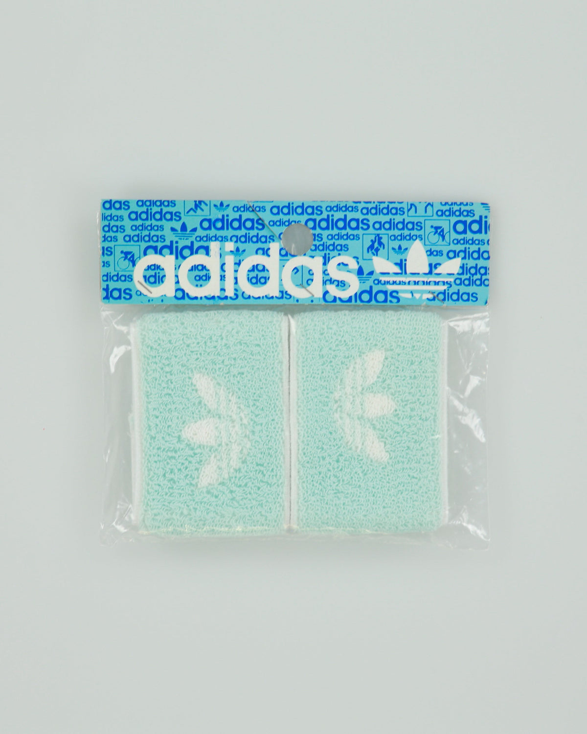 Vintage 1970s Adidas Deadstock Pale Blue Wristbands