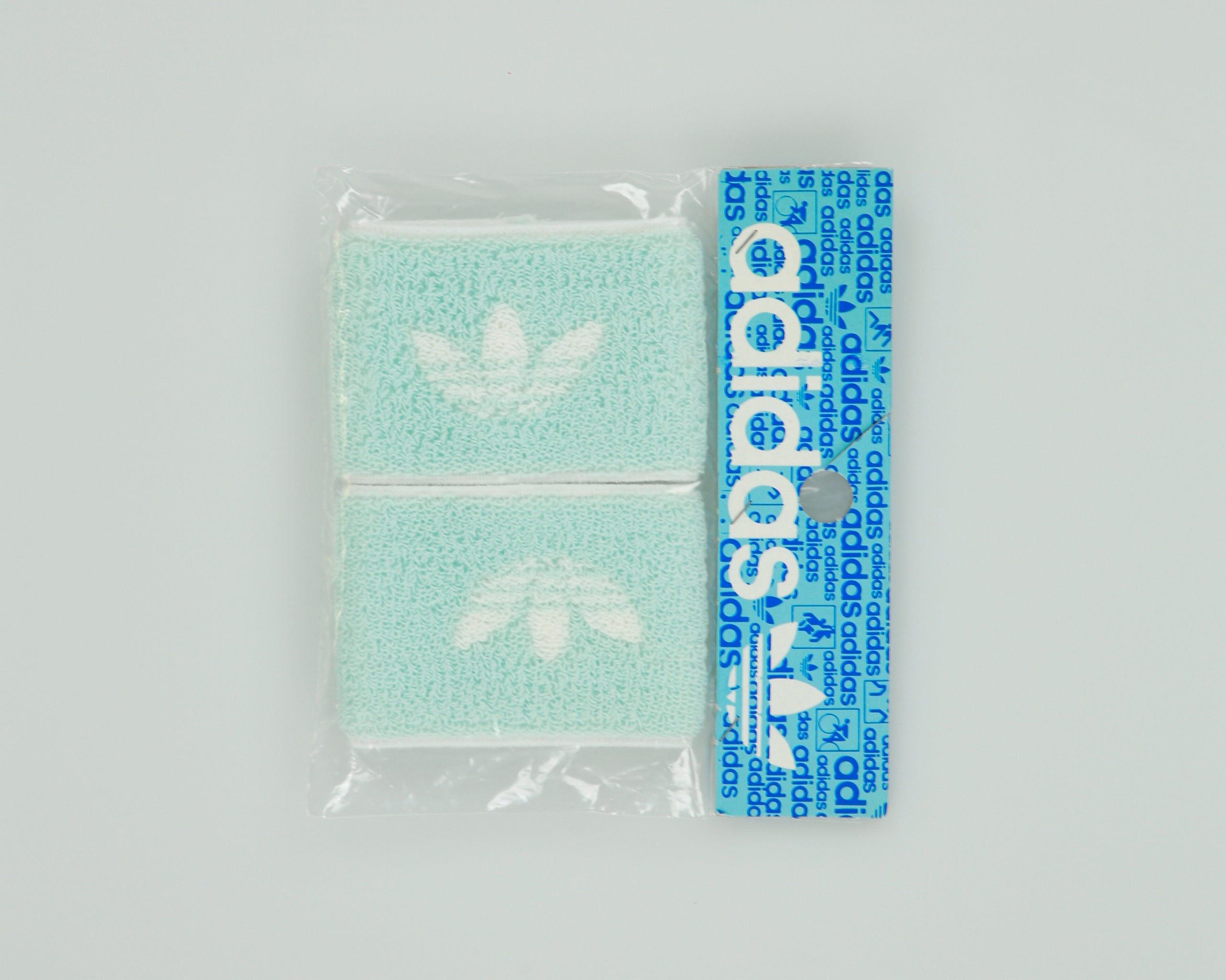 Vintage 1970s Adidas Deadstock Pale Blue Wristbands