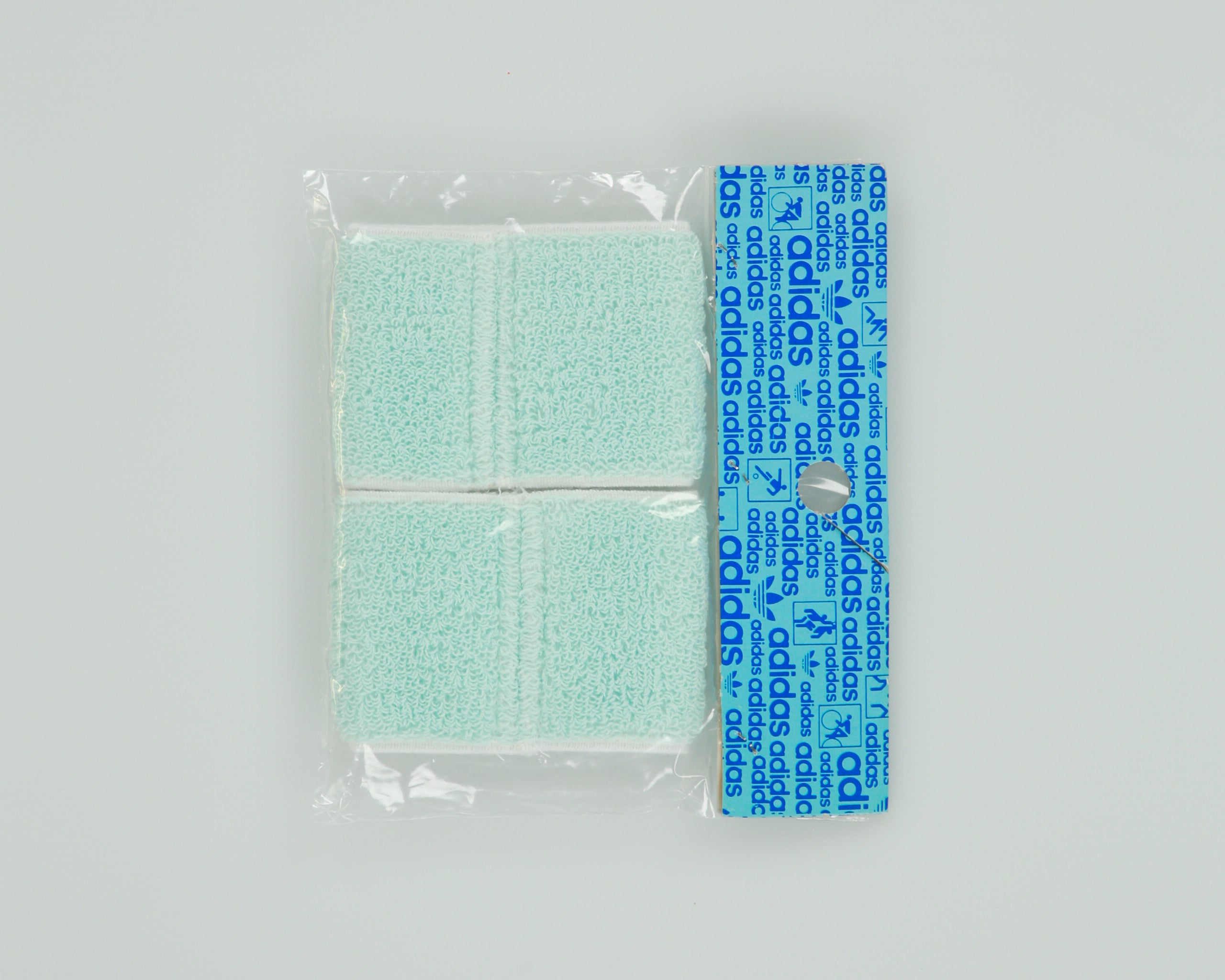 Vintage 1970s Adidas Deadstock Pale Blue Wristbands