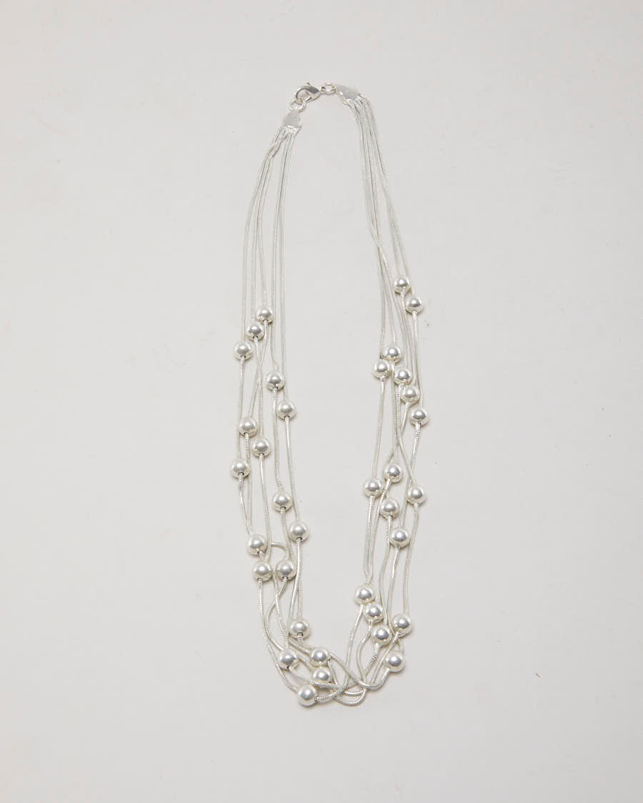 Vintage 925 Silver Layered Necklace