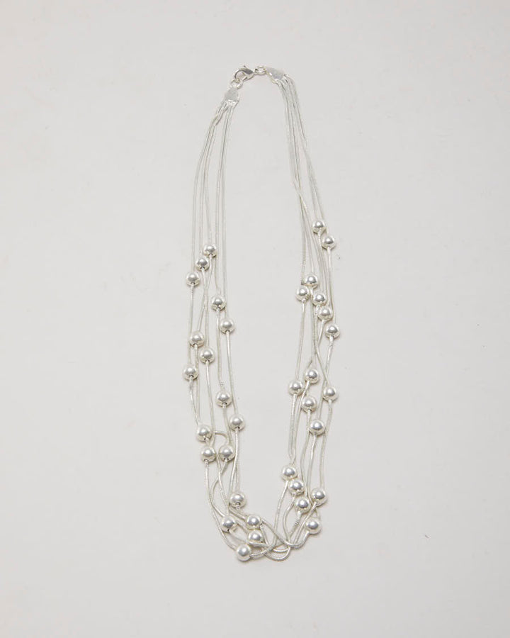 Vintage 925 Silver Layered Necklace