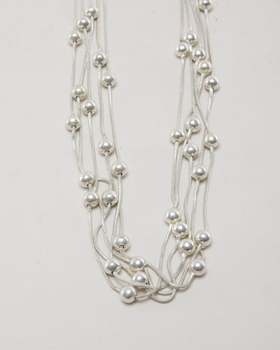 Vintage 925 Silver Layered Necklace