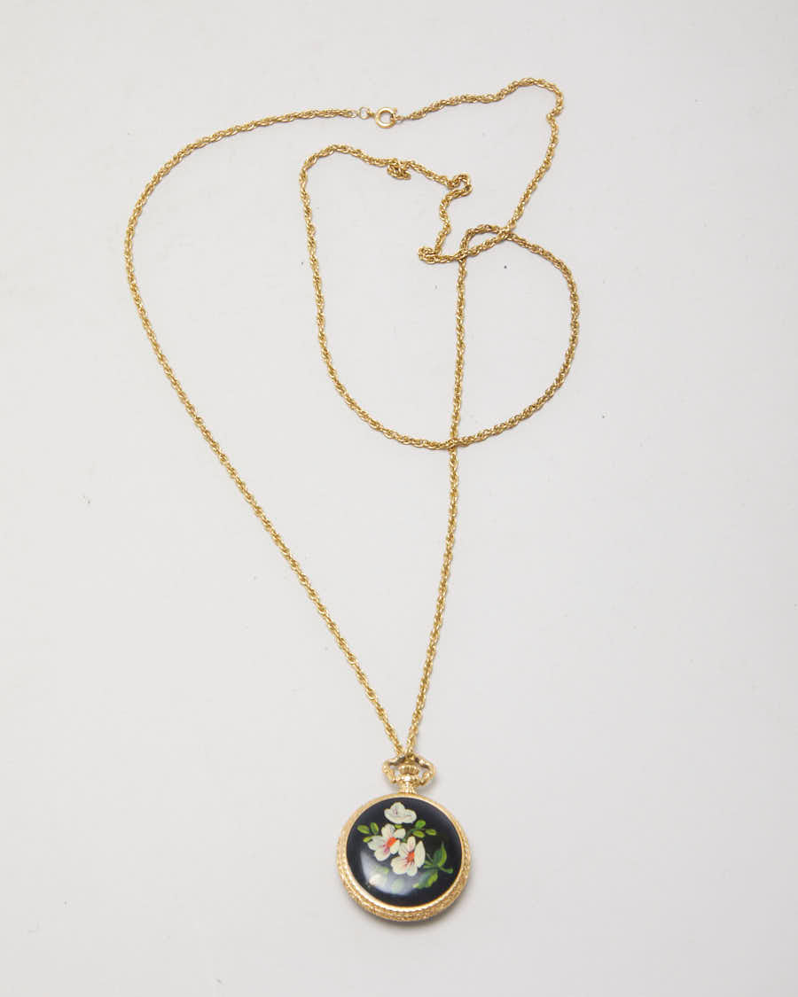 Mini Fem Pocket Watch Necklace