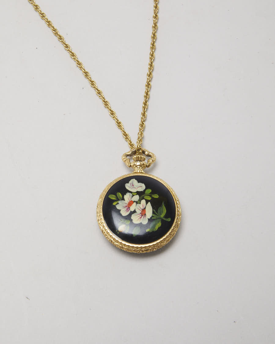 Mini Fem Pocket Watch Necklace